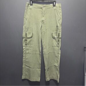 American Eagle Womens Dreamy Drape Super High Rise Baggy Wide Leg Cargo Pants 6